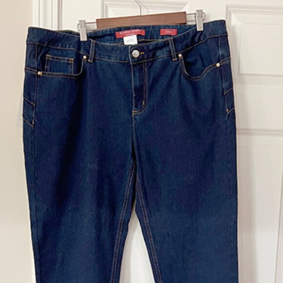 Marina Rinaldi Sport-Plus Size Women's Navy Jeans NWT - Picture 1 of 4